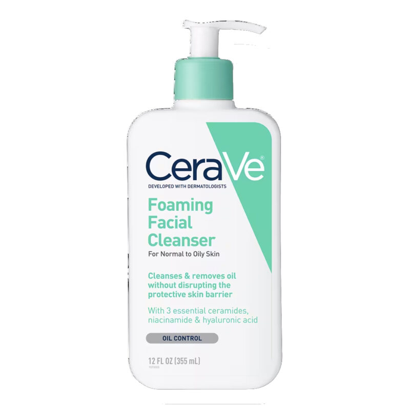 Foaming Facial Cleanser, Gel-Based Face Wash for Balanced to Oily Skin