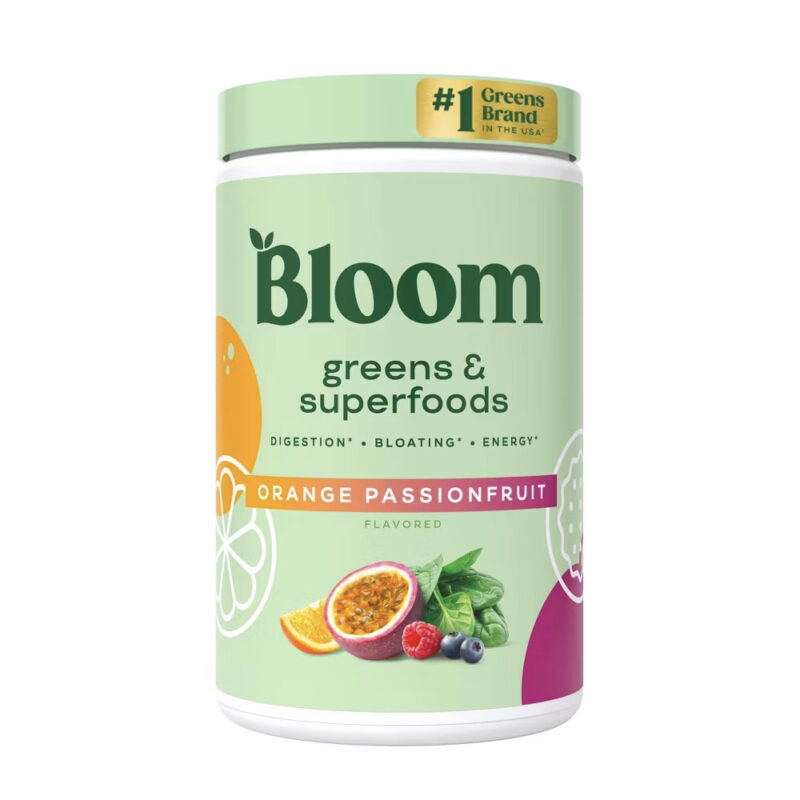 BLOOM NUTRITION Greens and Superfoods Powder-Orange Passion Fruit